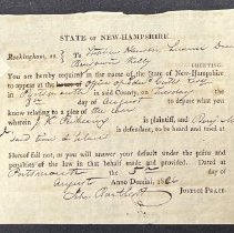 Stephen Hanson, Lemuel Drew and Benjamin Kelly Subpeona